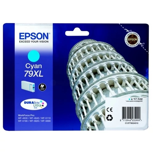 Tusz Epson  T79 do WP-5110/5190/5620/5690 | 7 ml |   cyan
