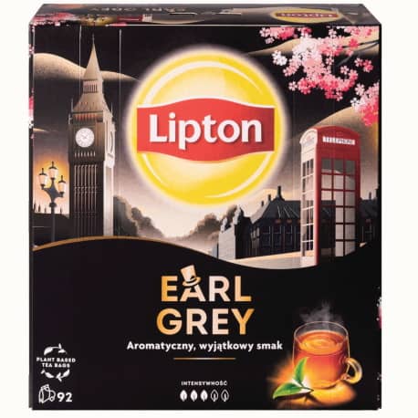 Herbata czarna Earl Grey Classic Lipton 92 torebki