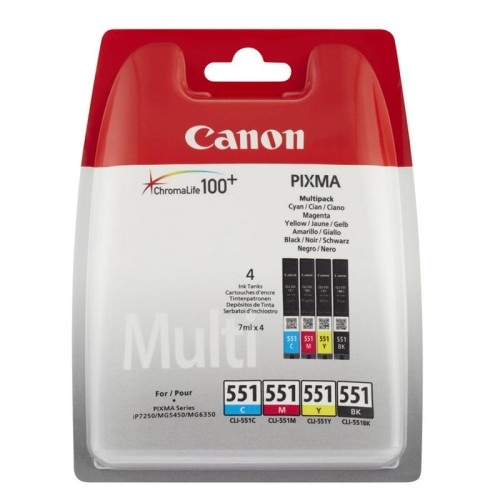 Tusz  Canon  CLI551 do  iP-7250, MG-5450 |   CMYK