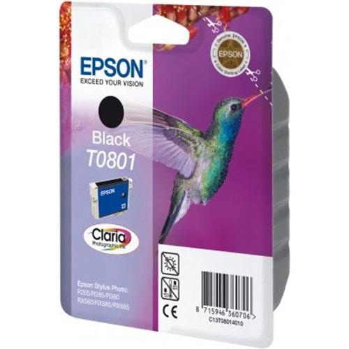 Tusz Epson T0801 do Stylus Photo R-265/285/360 RX560  | 7,4ml | black