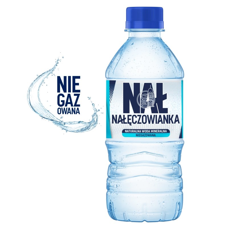 Woda miner NAŁĘCZOWIANKA niegaz  0,33l 8szt [ kaucja ]