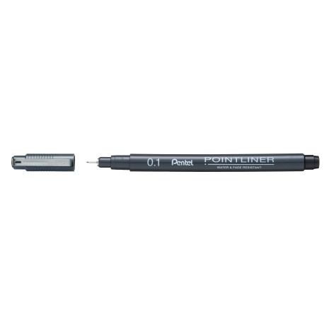 Cienkopis POINTLINER z tuszem pigmentowym  końcówka 0,1mm