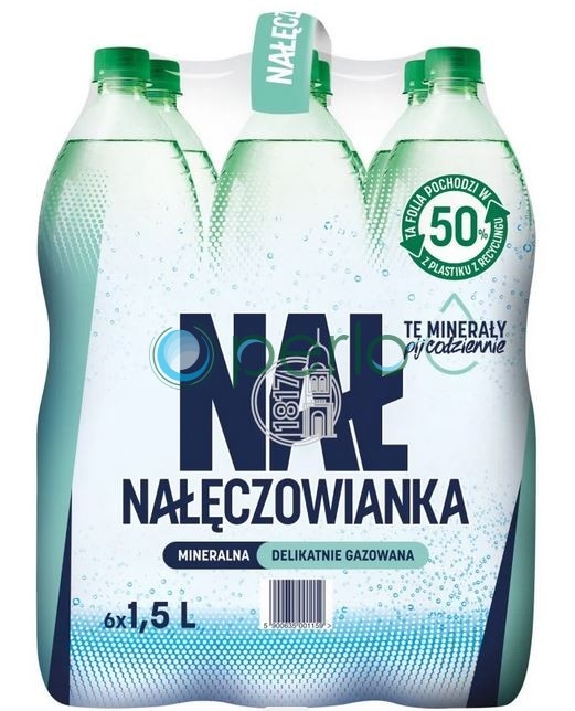 WODA NAŁĘCZOWIANKA LEKKO GAZOWANA 1,5 L NESTLE PET 6szt
[ kaucja ]