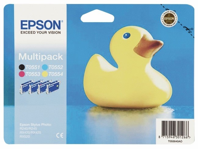 Zestaw tuszy  Epson T0556 Stylus  Photo R-240/245, RX-420/425/520 | 32ml | CMYK