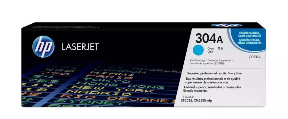 Toner HP 304A do Color LaserJet CP2025, CM2320 | 2 800 str. | cyan