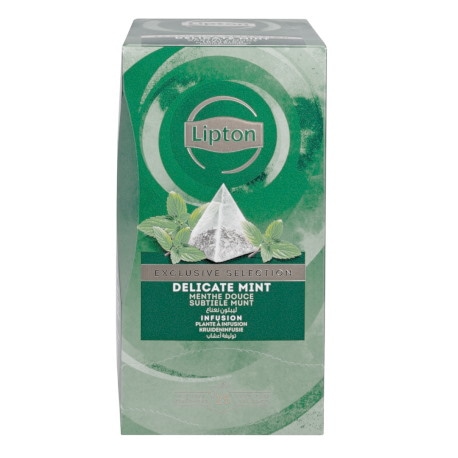 Herbata LIPTON Exclusive Selection, piramidki, delikatna mięta, 25 kopert