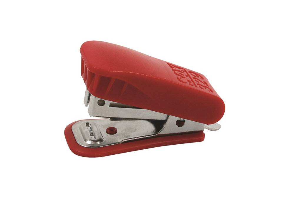 Zszywacz SAX329, zszywa do 20 kartek, czerwony, zszywki GRATIS
