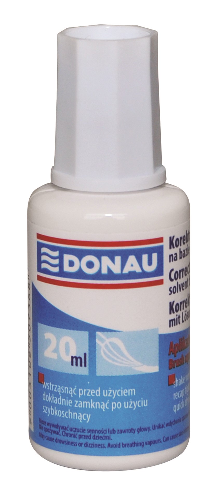 Korektor w płynie DONAU z pędzelkiem, 20ml