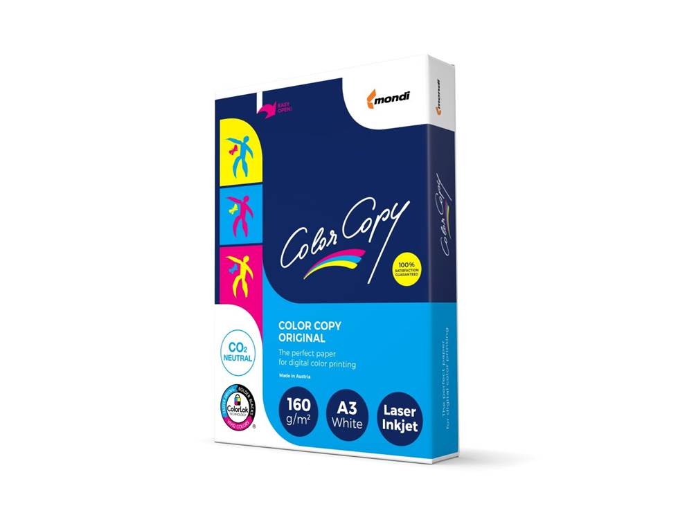Papier ksero satynowany biały A3/160g 250 ark. Color Copy original