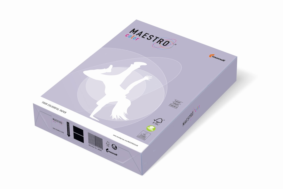 Papier ksero lawenda A3/80g 500 ark. Maestro Trend