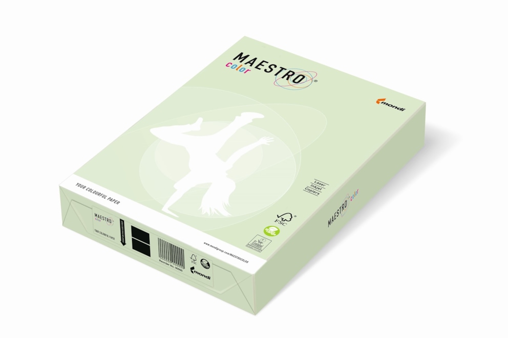 Papier ksero jasnozielony A3/80g 500 ark. Maestro Pale