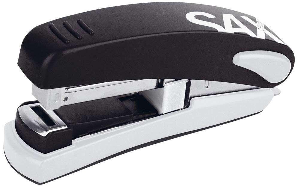 Zszywacz SAXDesign 539, zszywa do 30 kartek, na płasko, czarny