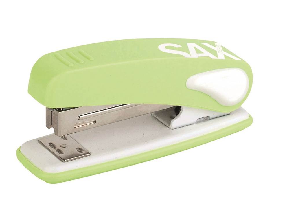 Zszywacz SAX239 Design, zszywa do 25 kartek, display, jasnozielony