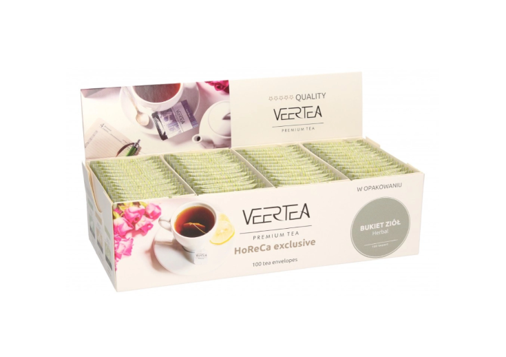 Herbata zielona Veertea Green Tea 100 kopert kartonik