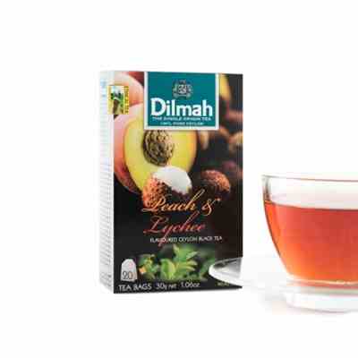 Herbata czarna owocowa brzoskwinia i liczi Dilmah 20 torebek