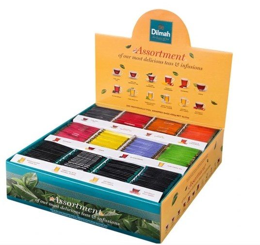 ZESTAW HERBATA DILMAH EXP 12 RODZ 20*2G PICK N MIX
