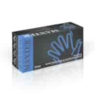 Rękawice nitryl bezpudrowe L op 100 czarne MAXTER