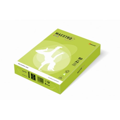 Papier ksero zieleń limonki A4/80g 500 ark. Maestro Intensive
