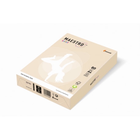 Papier ksero kremowy A4/80g 500 ark. Maestro Pale