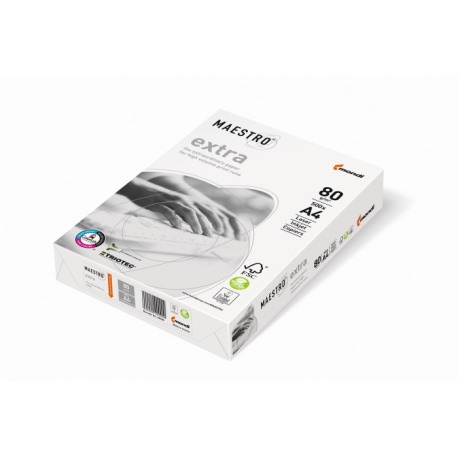 Papier ksero biały Maestro Extra + ColorLok A4 90g 500 ark.