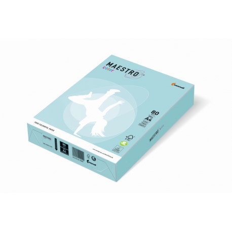 Papier ksero niebieski A4/80g 500 ark. Maestro Pale
