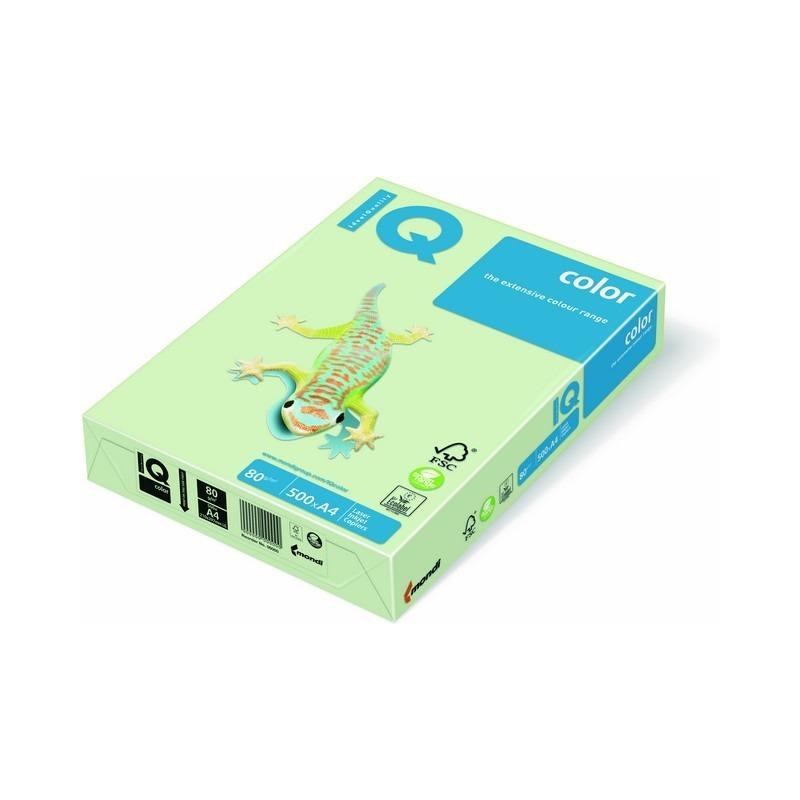 Papier ksero A4 80g 500 arkuszy -pistacjowy pastelowy IQ Color