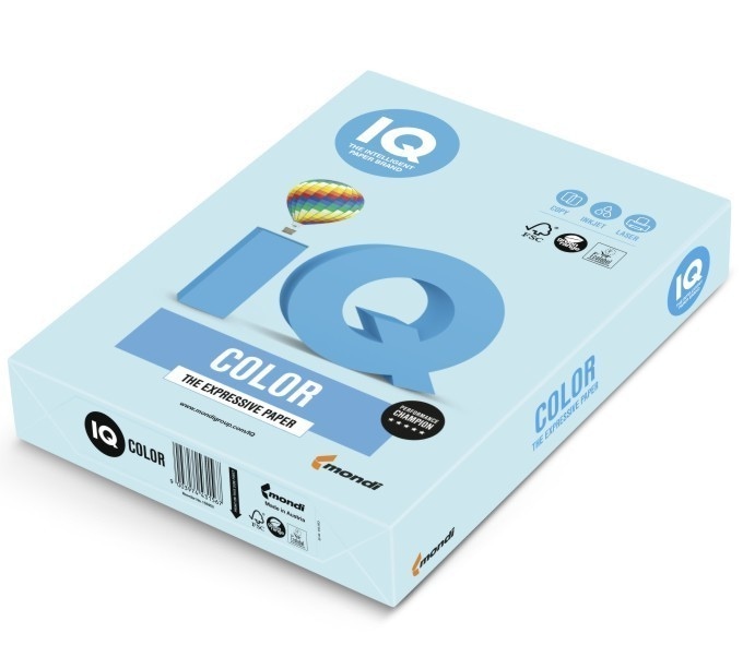 Papier ksero A4 IQ 80 g/m2 niebieski 500 ark.