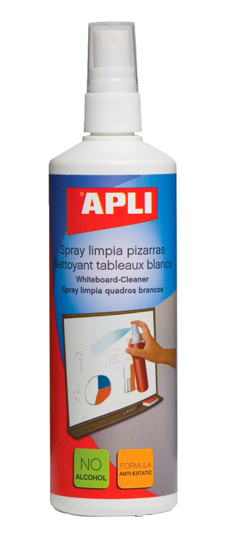 Spray do tablic suchościeralnych APLI, 250ml