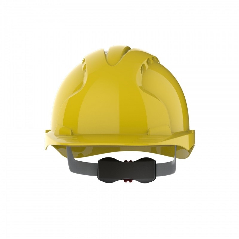 Hełm ochronny EVO®3 - regulacja na pokrętło - wentylowany - żółty