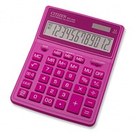 Kalkulator biurowy CITIZEN/ELEVEN SDC-444XRPKE, 12-cyfrowy, 199x153mm, różowy