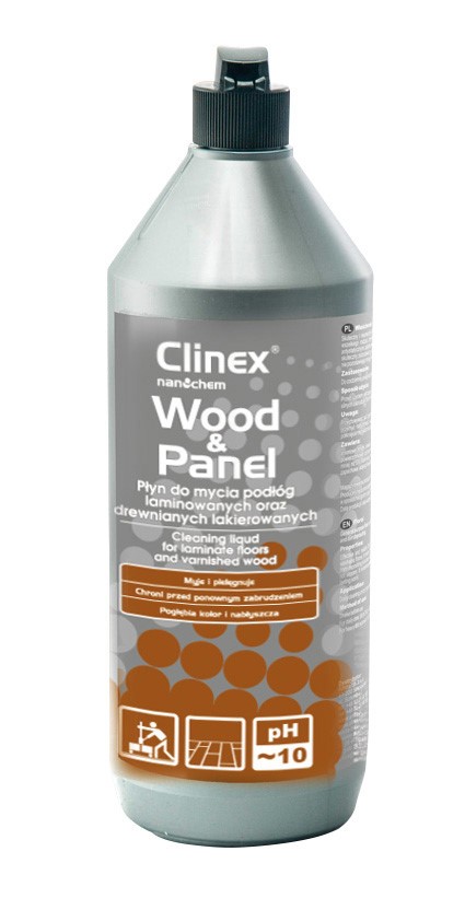 Płyn do mycia drewnianych podłóg i paneli CLINEX Wood&Panel 1L, skoncentrowany