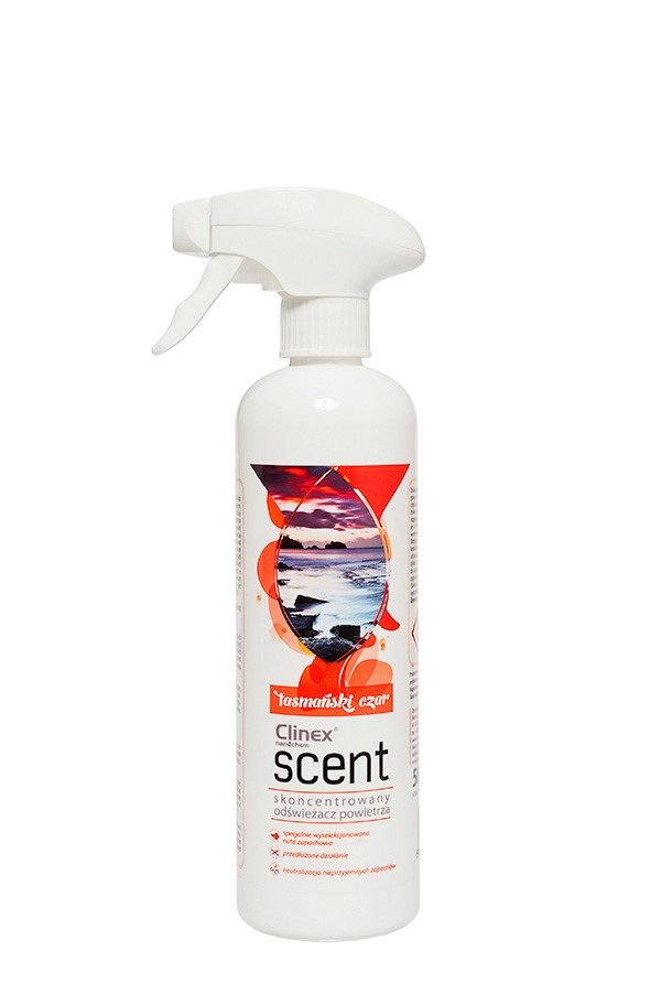 Odświeżacz powietrza CLINEX Scent Tasmański Czar 500ml, skoncentrowany