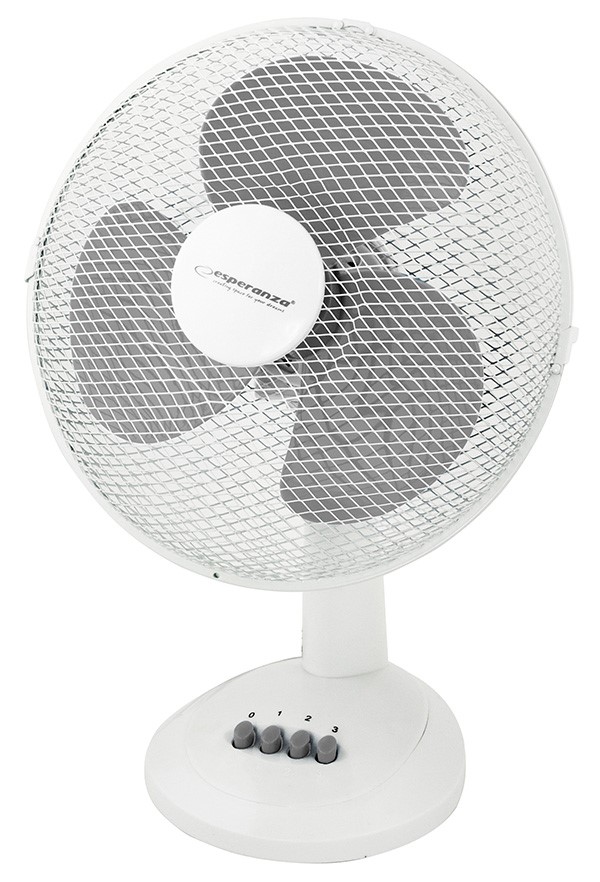 Wentylator ESPERANZA Chinook, biurkowy, śr. 30cm, 40W, białoszary