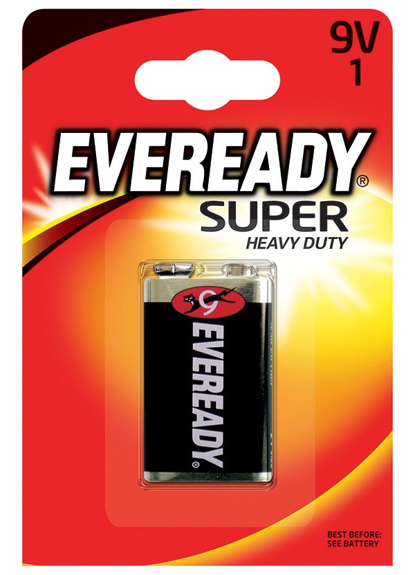 Bateria EVEREADY Super Heavy Duty, E, 6F22, 9V