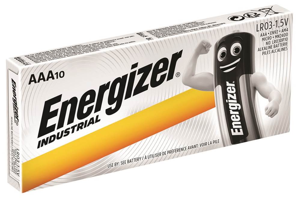 Bateria ENERGIZER Industrial, AAA, LR03, 1,5V, 10szt.