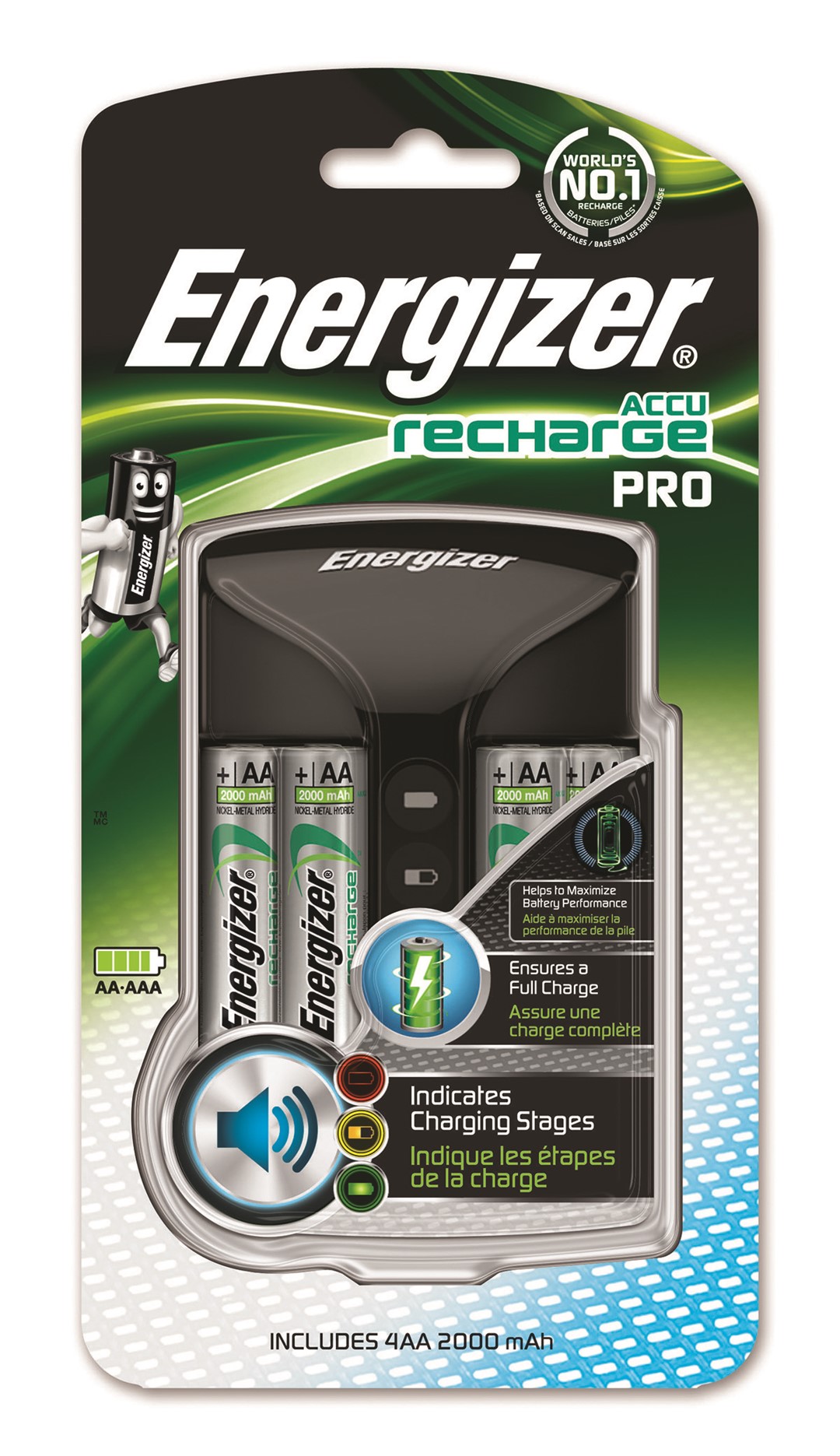 Ładowarka ENERGIZER Pro Charger + 4 szt. akumulatorków Power Plus AA