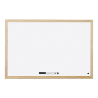 Tablica suchościeralna BI-OFFICE magnetyczna lakierowana w ramie drewnianej 400x600