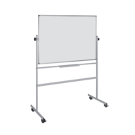 Tablica suchoś.-magn. BI-OFFICE, 120x90cm, obrotowa, mobilna, lakierowana, rama alu.