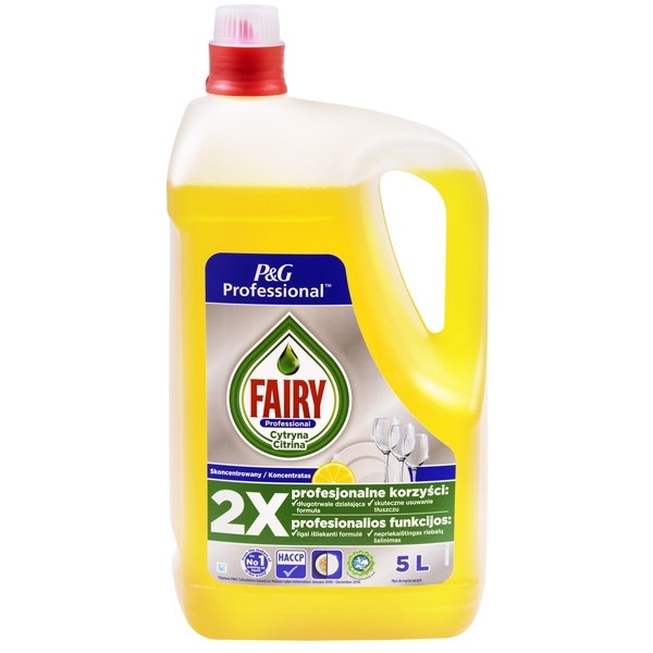 Płyn do mycia naczyń FAIRY cytryna, profesjonalny, 5l