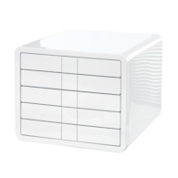Zestaw 5 szufladek HAN iBox, ABS, A4, biały