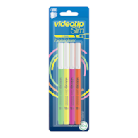 Zakreślacz ICO Videotip Slim C, Fluo, 4 szt., blister, mix kolorów