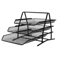 Zestaw na biurko Q-CONNECT Office Set, metalowy, 3 szufladki, czarny