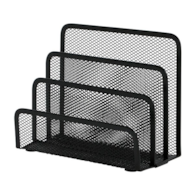 Sorter do korespondencji Q-CONNECT Office Set, metalowy, 3 przegrody, czarny