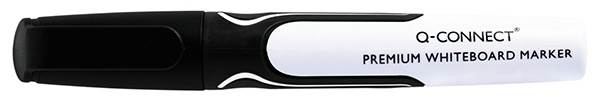 Marker do tablic Q-CONNECT Premium, gum. rękojeść, okrągły, 2-3mm (linia), czarny / KF26109