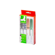 Marker do tablic Q-CONNECT Premium, gum. rękojeść, okrągły, 2-3mm (linia), 4szt., mix kolorów / KF26113