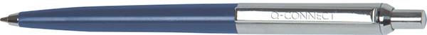 Długopis automatyczny Q-CONNECT PRESTIGE, metalowy, 0,7mm, niebiesko/srebrny, wkład niebieski