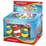 Gumka uniwersalna KEYROAD Caribic Wonder, pakowane na displayu, mix kolorów