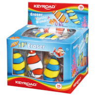 Gumka uniwersalna KEYROAD Caribic Wonder, pakowane na displayu, mix kolorów
