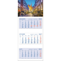 Kalendarz Trójdzielny 2027 GDAŃSK MARIACKA