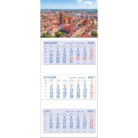 Kalendarz Trójdzielny 2027 GDAŃSK Z DRONA